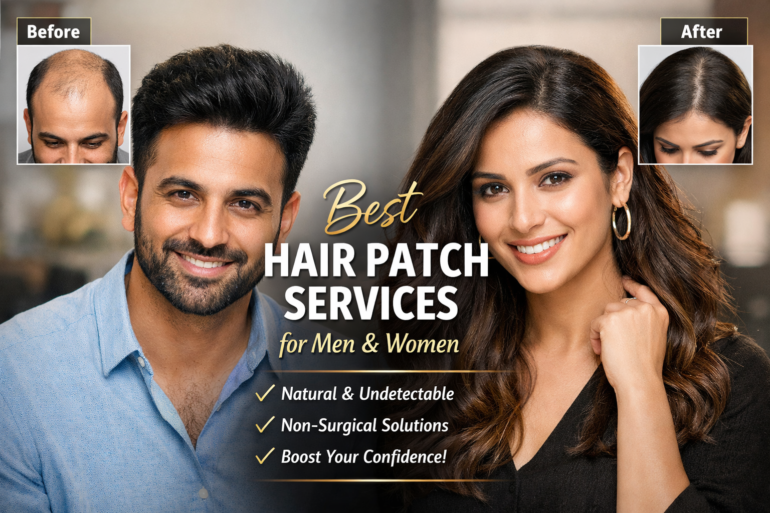 Best hair patch services for men and women with natural and undetectable results